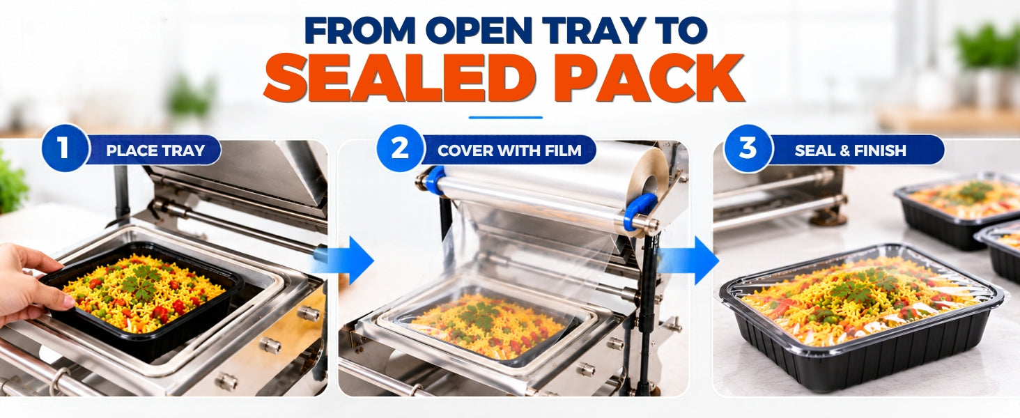 Single Compartment Tray Sealing Machine