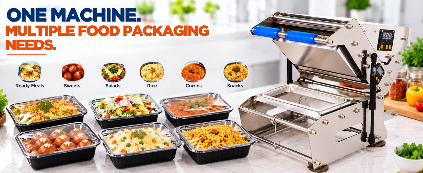 Single Compartment Tray Sealing Machine