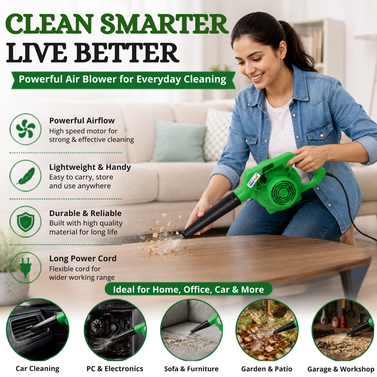 electric dust blower for cleaning