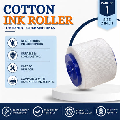 cotton ink roller for batch coding machine