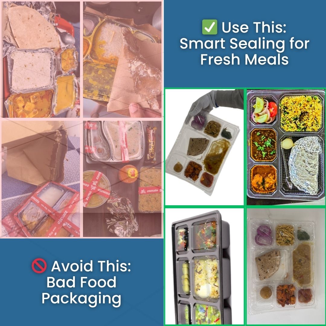 Multi Compartment Meal Tray Sealer Machine