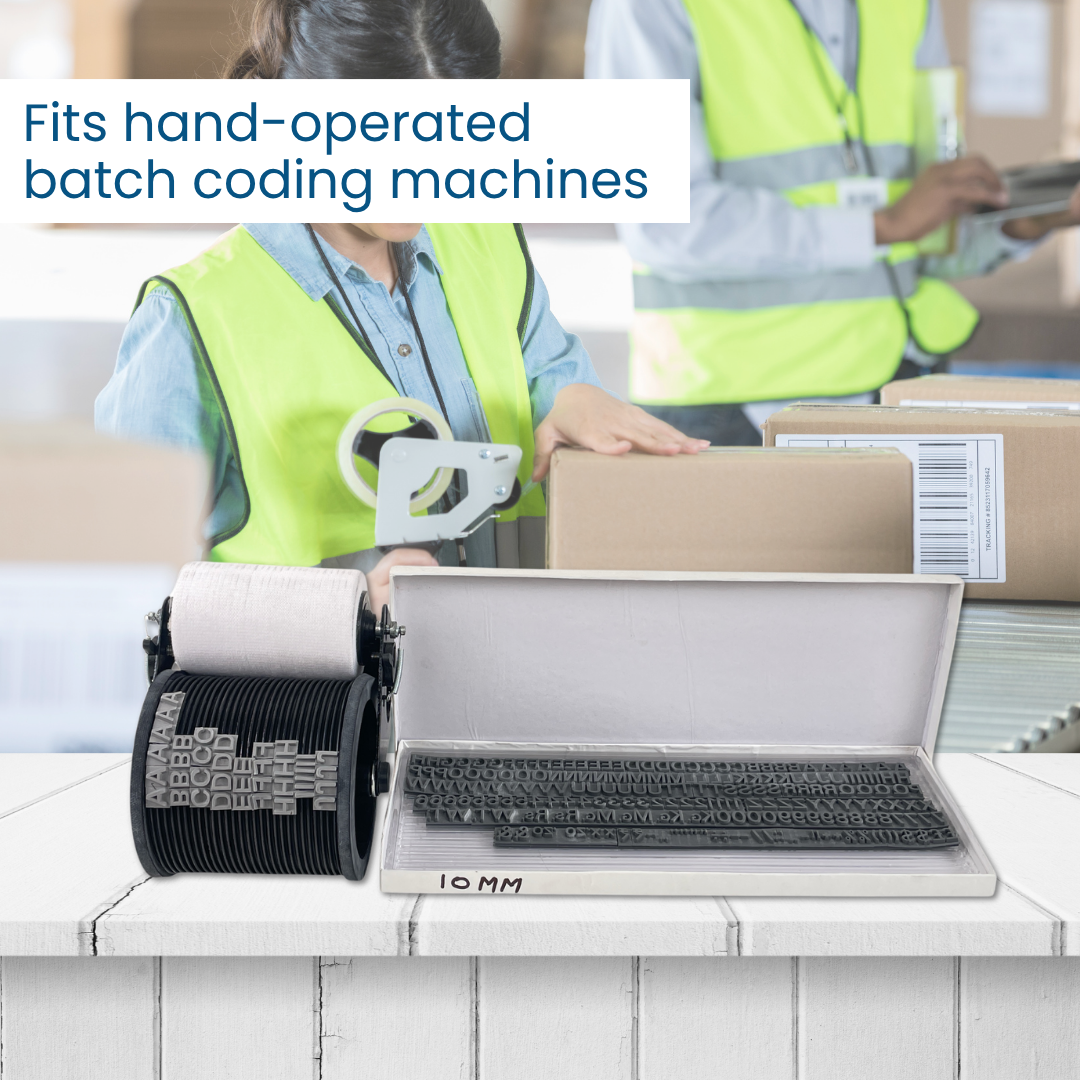 Letter set of Handy Coding Machine 10mm black