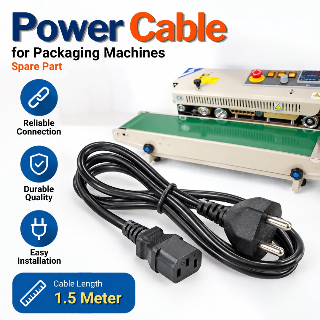 AC power cord for packaging machine