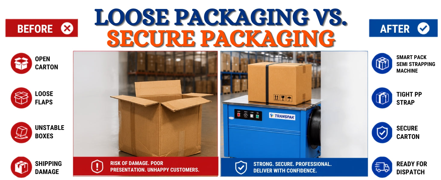 Semi Automatic Box Strapping Machine