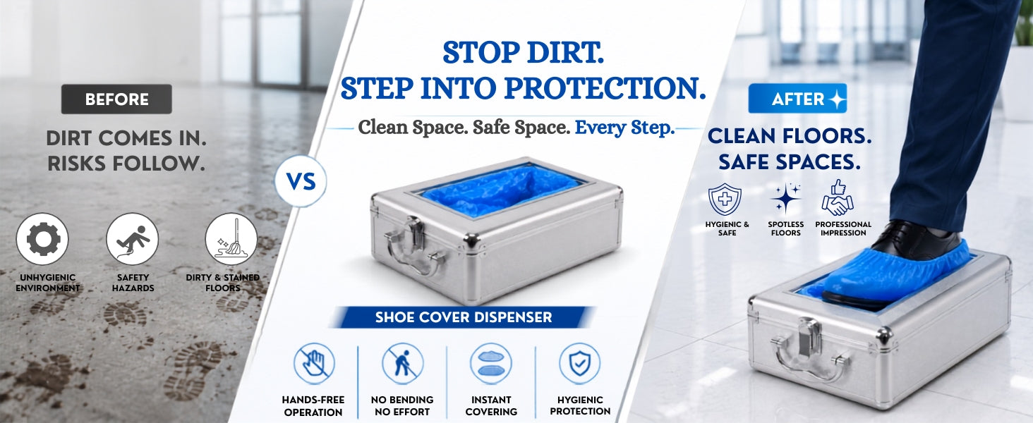 Semi-Automatic Shoe Cover Dispenser
