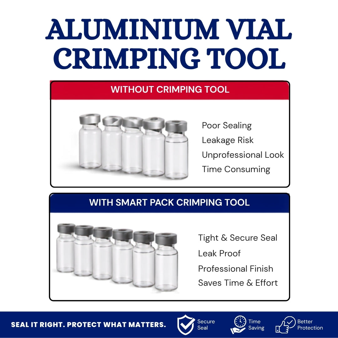 aluminium vial crimping tool features