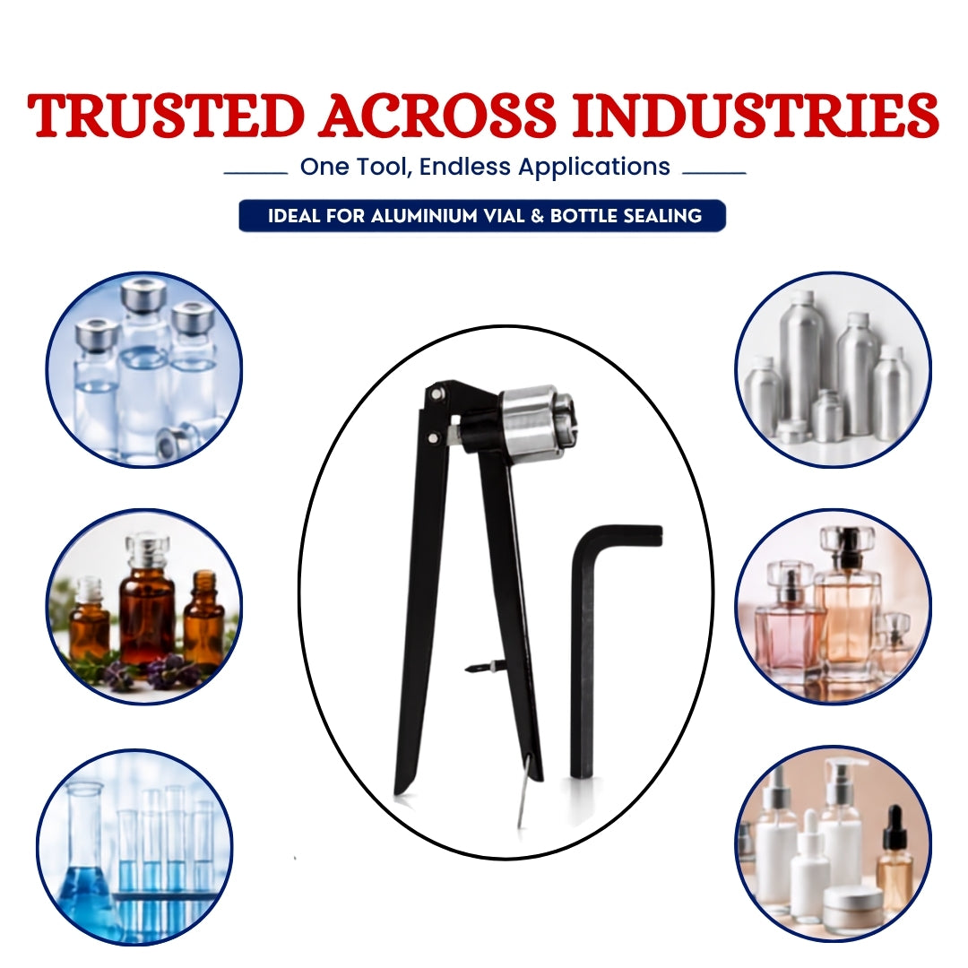 vial crimping tool for bottles