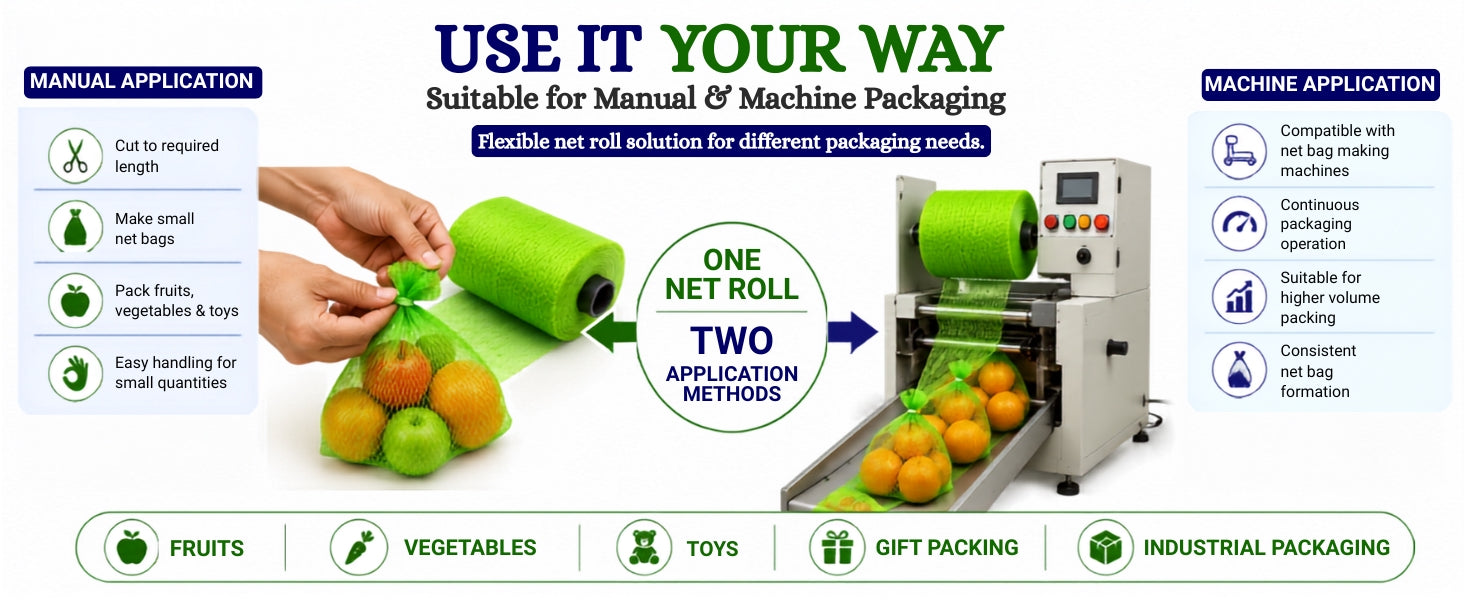 Fruit Packing Net Roll Heavy-Duty