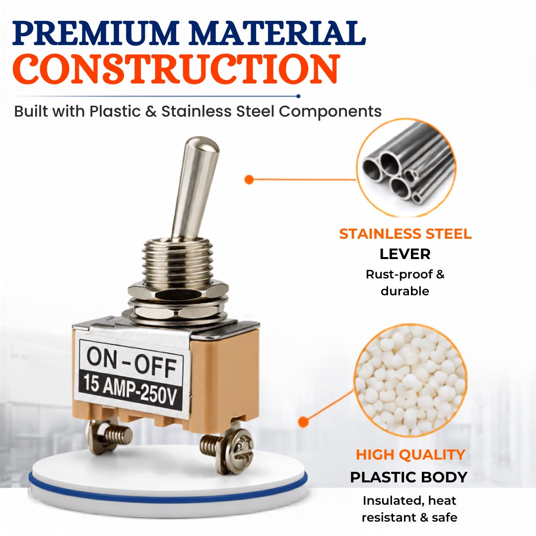 3 pin toggle switch for shrink tunnel machine