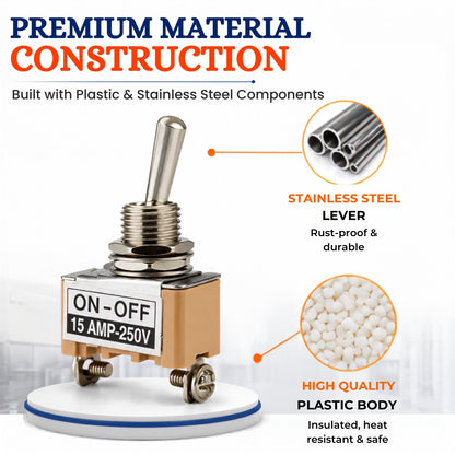 3 pin toggle switch for shrink tunnel machine
