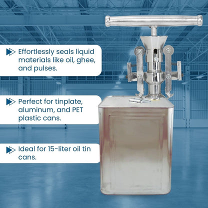 15 Liter Tin Can Plastic Spout Capping machine