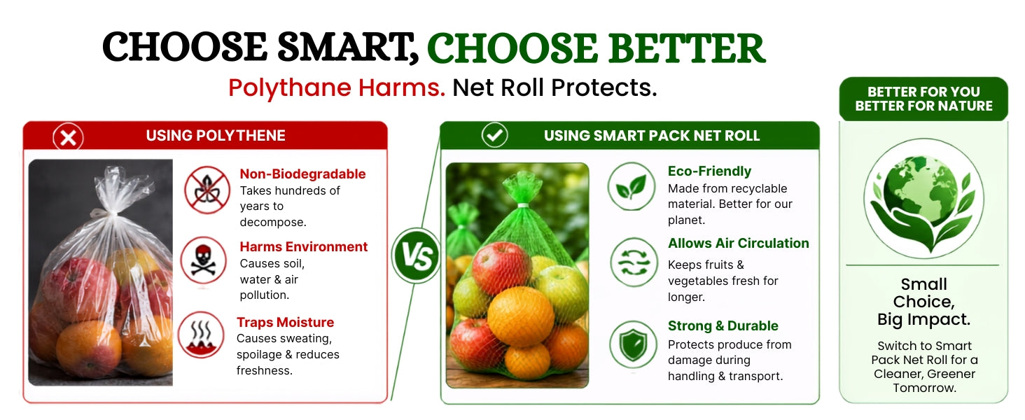 Fruit Packing Net Roll Heavy-Duty