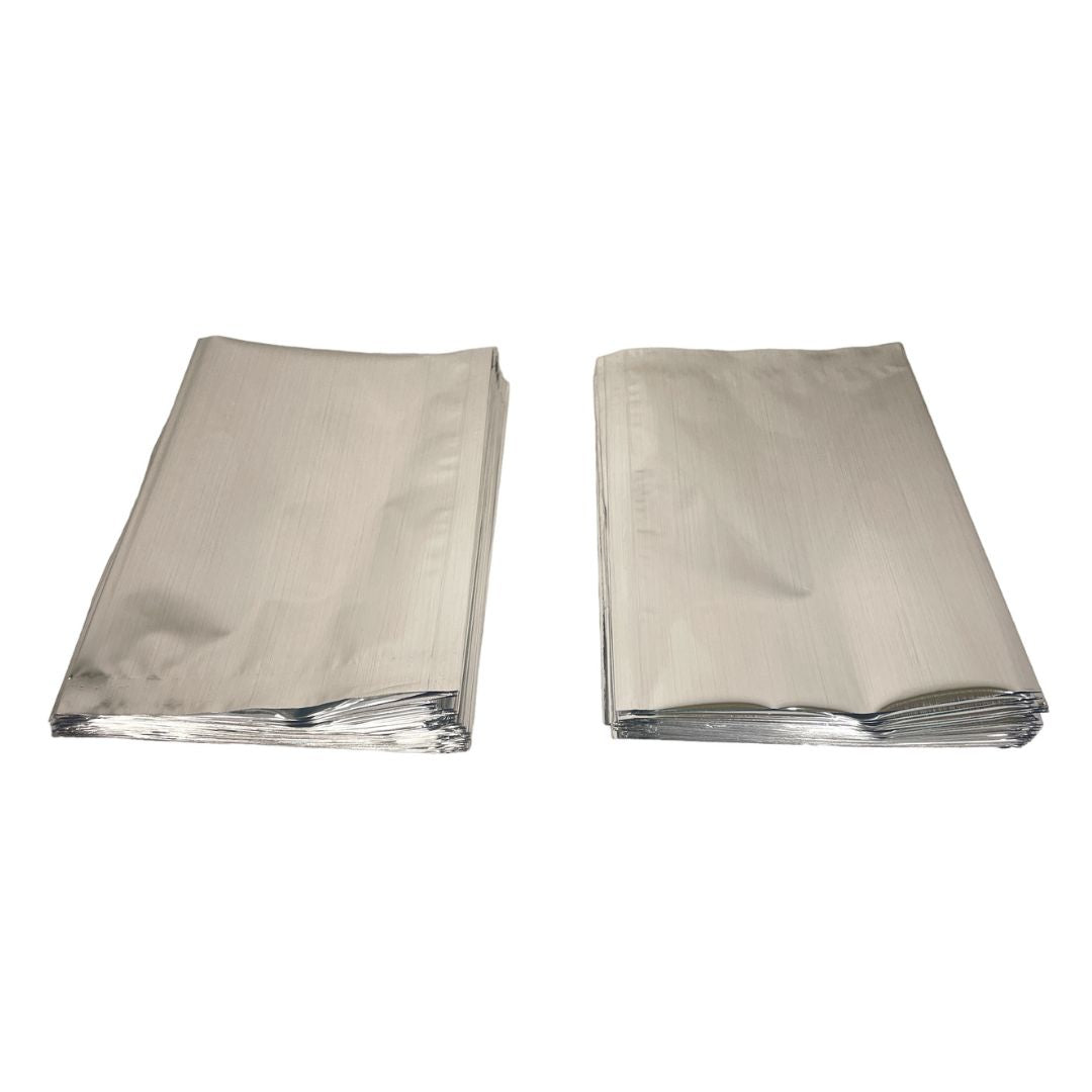 6x11 silver laminated pouches