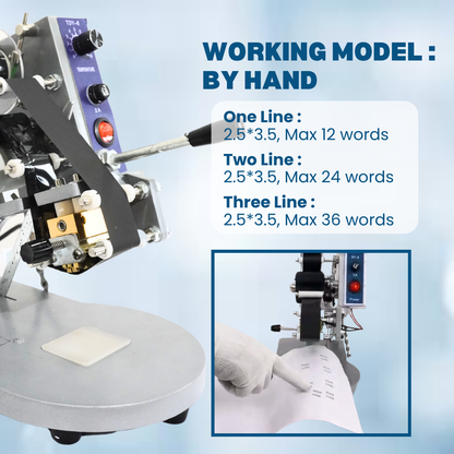 Manual Ribbon Batch Coding Machine
