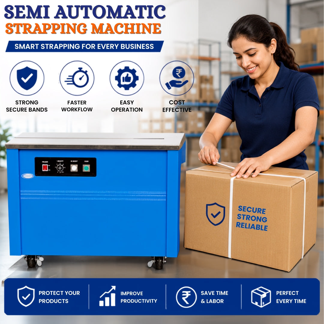 Semi Automatic Box Strapping Machine