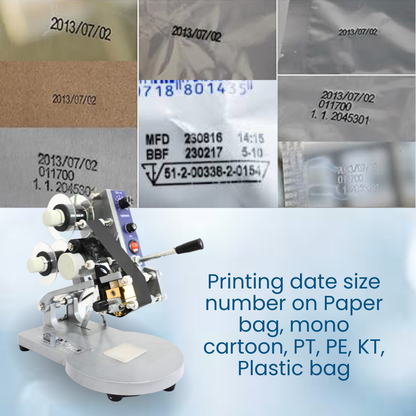 Manual Ribbon Batch Coding Machine