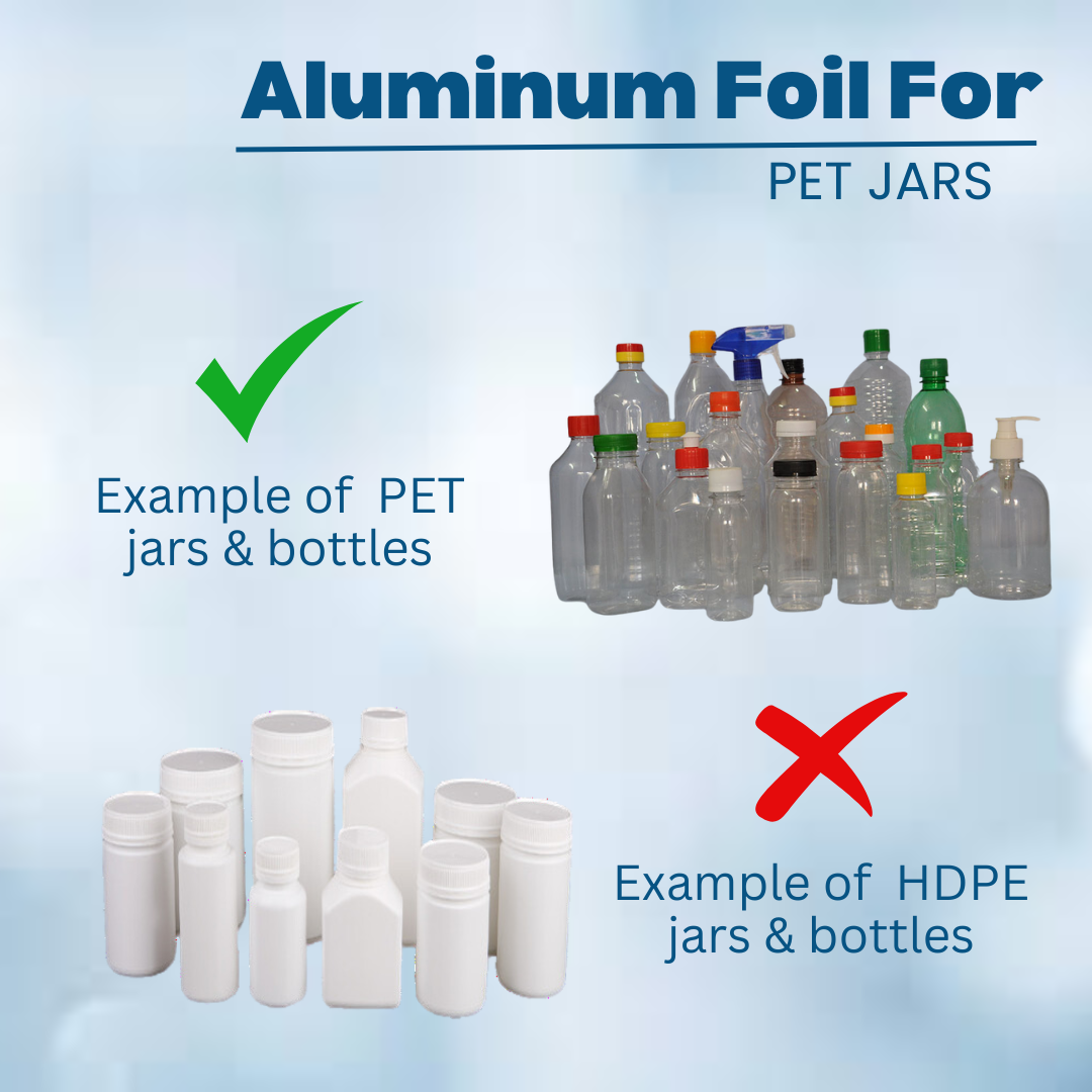 Aluminium foil 45mm with 1000 piece for Packing PET