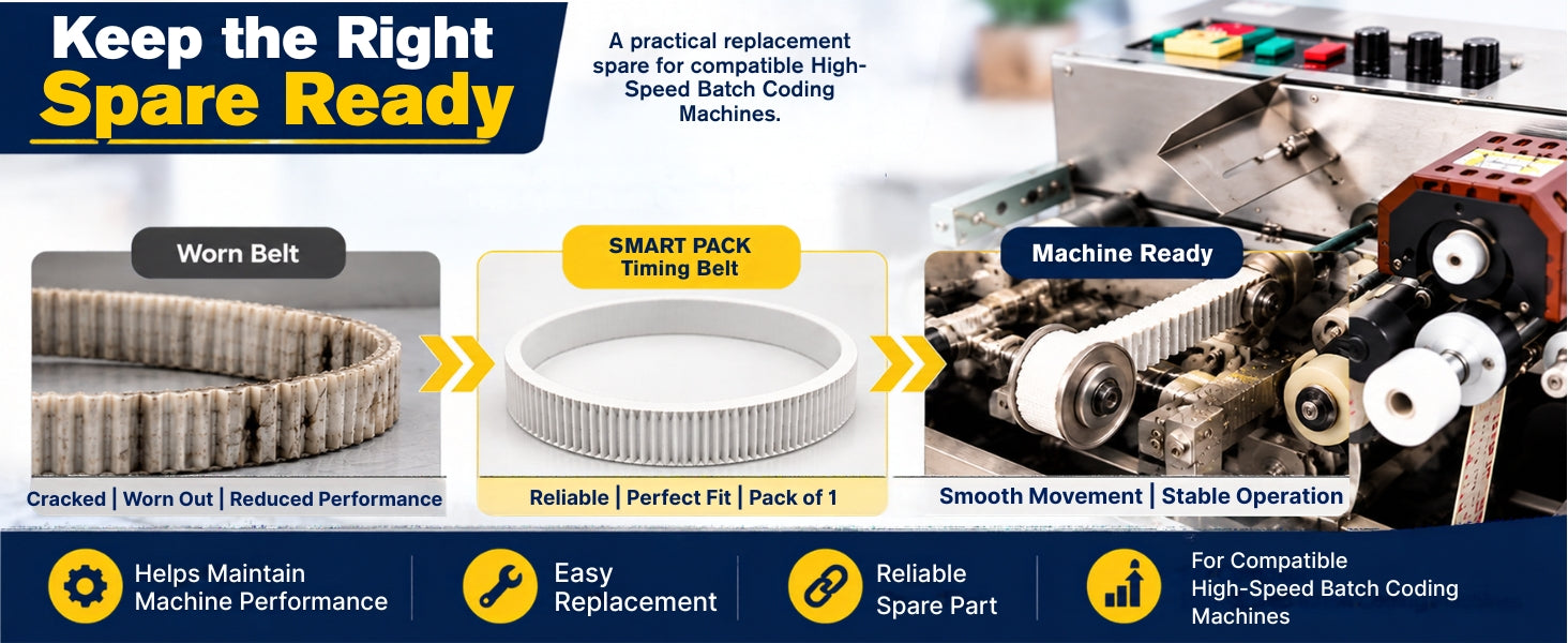 Timing Belt for High Speed Batch Coding Machine