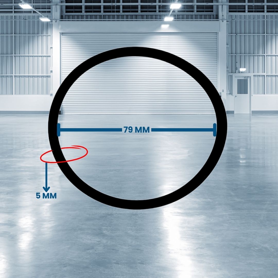 Batch coding machine sealing ring