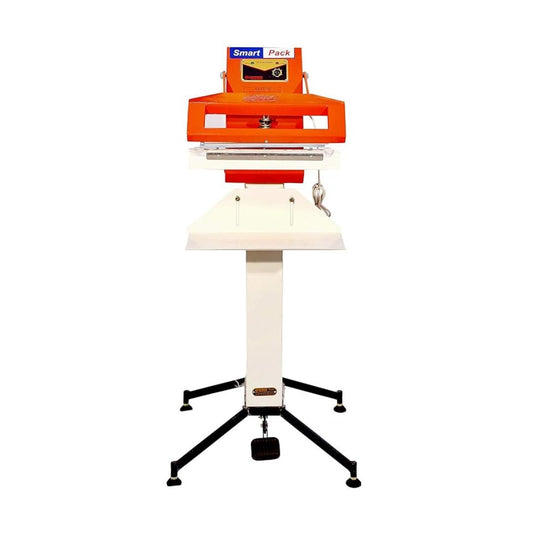 Foot operated impulse sealer machine