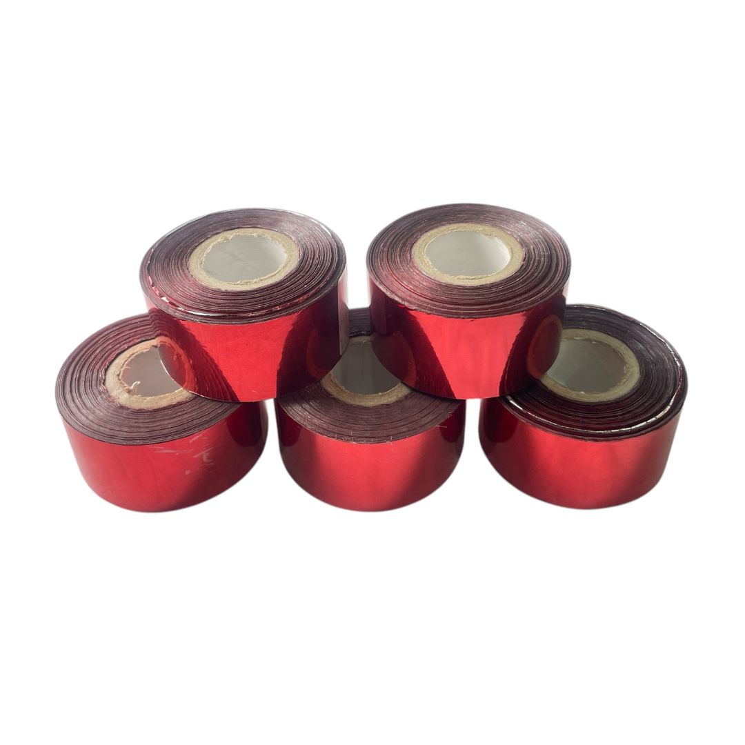 Red Ribbon Rol Red Ribbon Roll for Ribbon Batch Coding Machine Pack of 5 – Smart Pack Shop