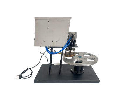 automatic foil sealing machine side view