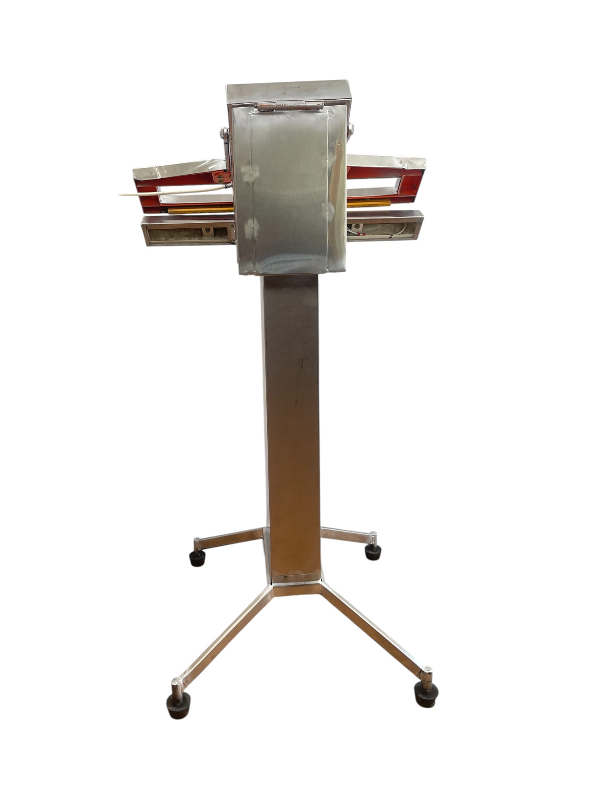 pedal operated pouch sealing machine front view