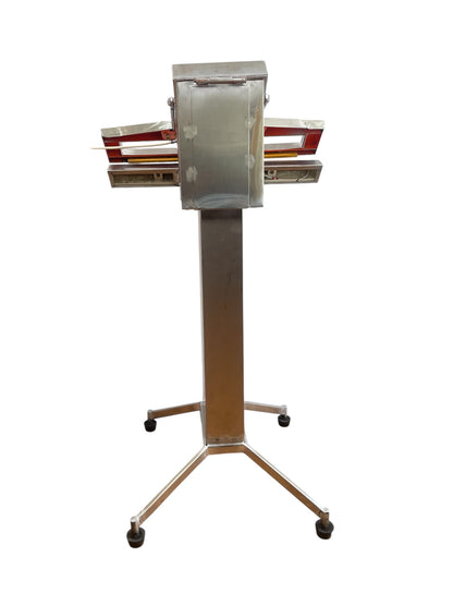 pedal operated pouch sealing machine front view