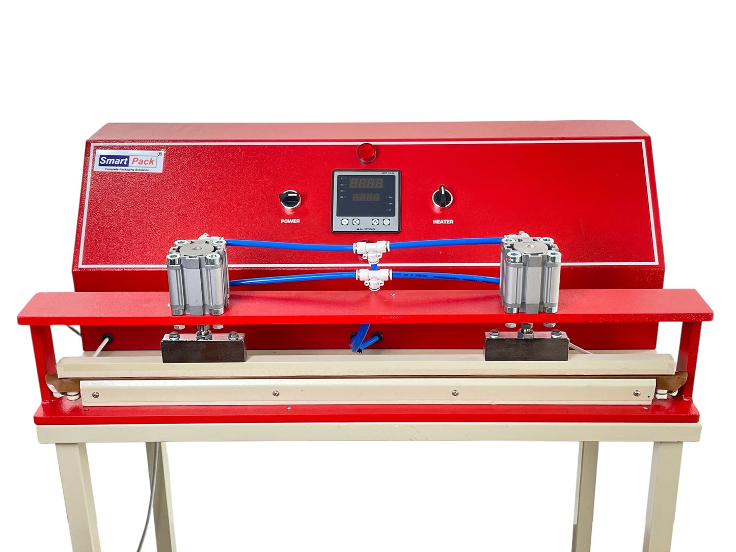 Pneumatic sealing machine for packaging