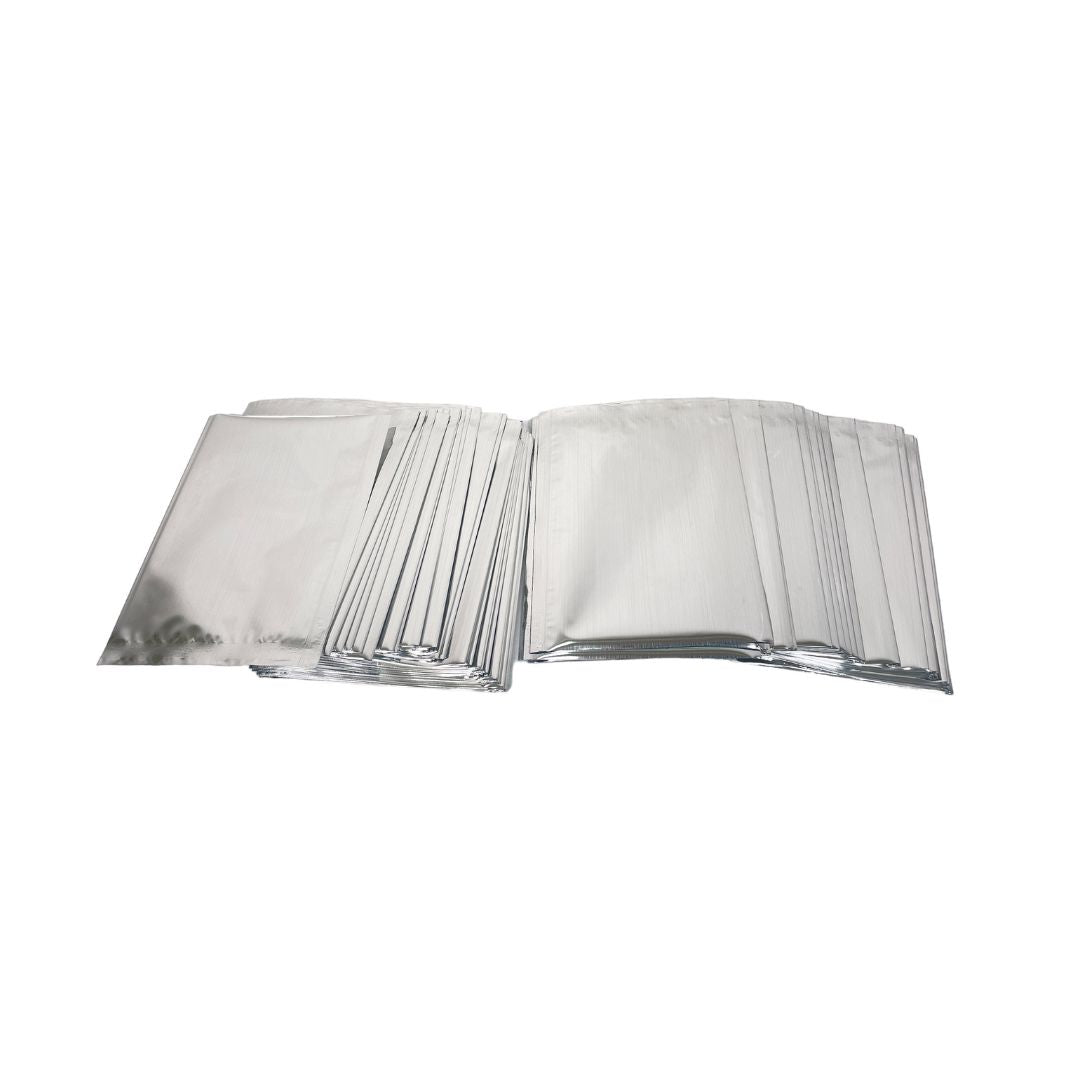 Silver pouches 6x11 inches pack of 100
