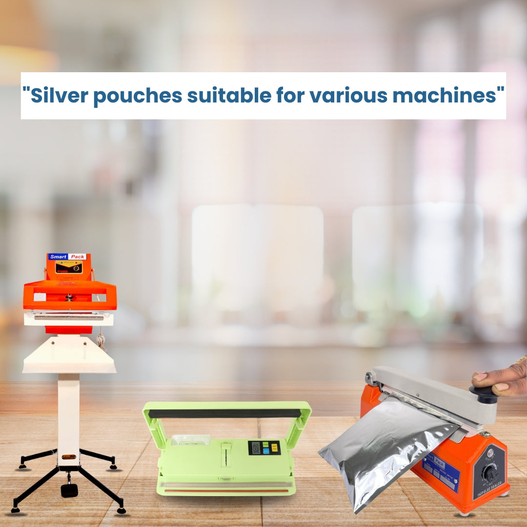 silver pouches machine