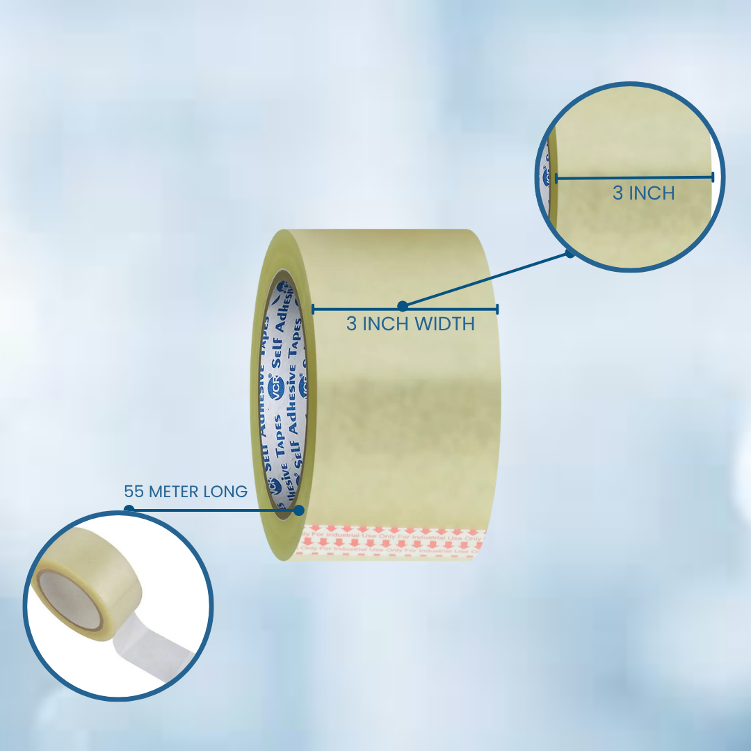 Transparent box sealing tape