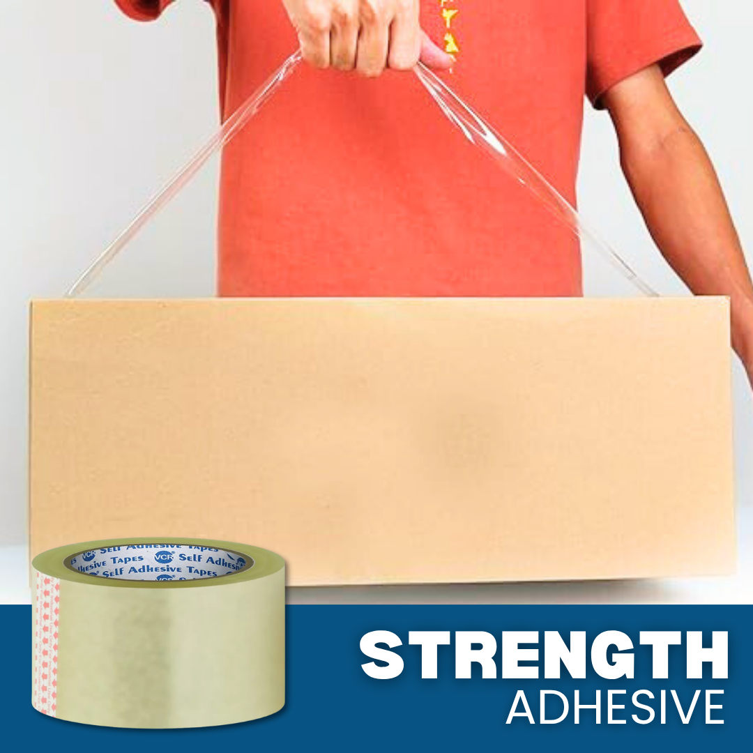 Transparent carton sealing tape