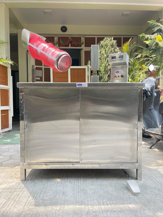 Vegetable net packaging machine