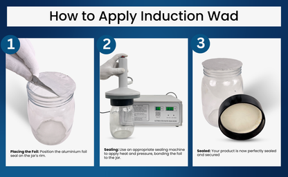 Induction Wad 52 MM for Packing Glass Jar Bottles with 500 piece