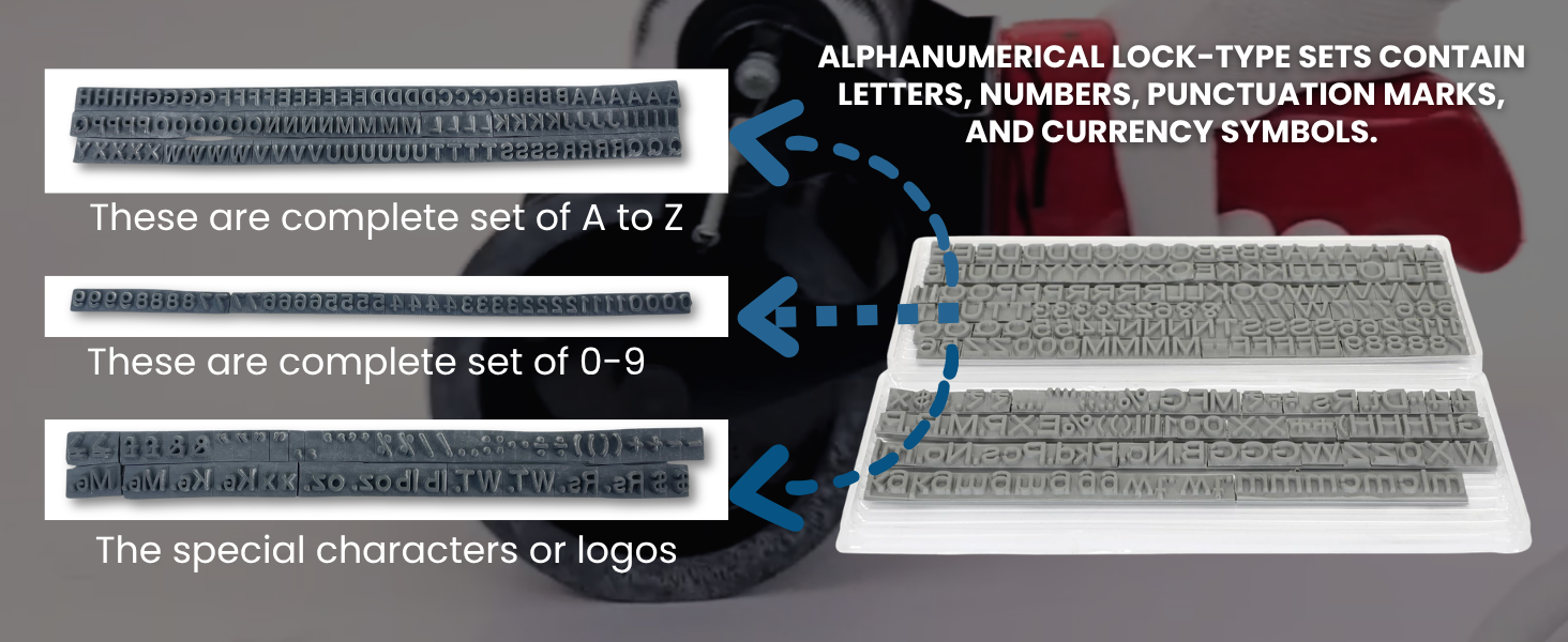 Letter Set for Handy Coder Machine 39mm