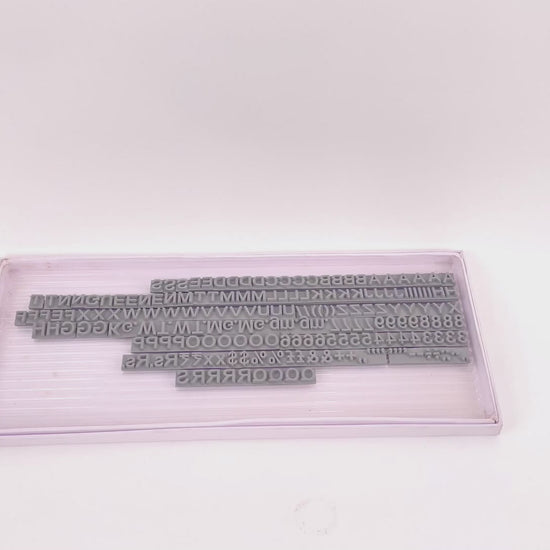 10mm Rubber Type Letter Set