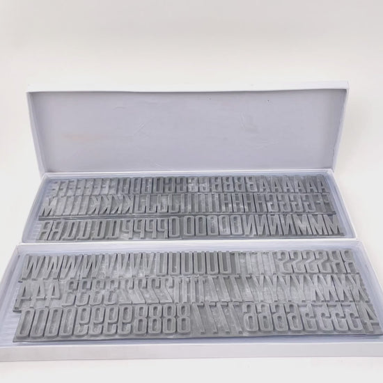 Rubber type letter set Handy Coder 39mm
