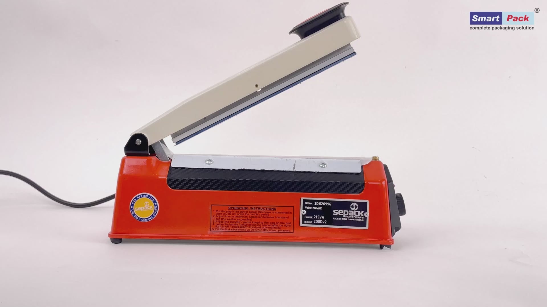 8 inch impulse type hand sealer