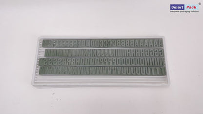 SMART PACK Rubber Type Letter Set Size 20 MM For Hand Batch Coding Machine