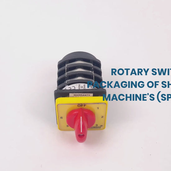 Rotary switch for shrink tunnel machine
