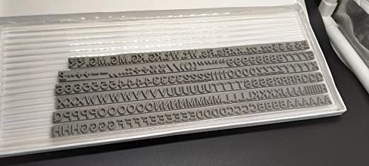 Hand Coding Letter Set for Stamping