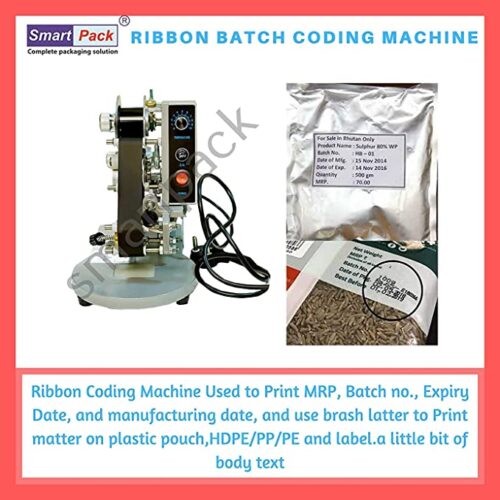 Manual Ribbon Hand Batch Coding Machine,